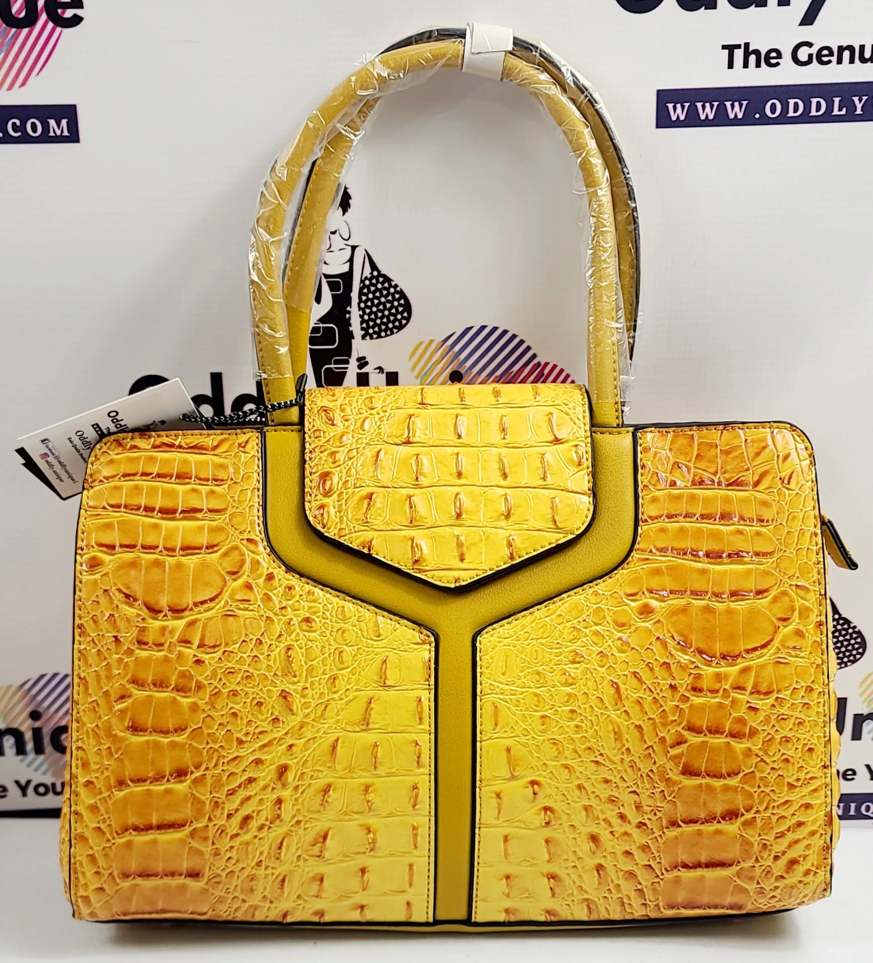 2in1 Croc Flap Satchel Wallet Sets