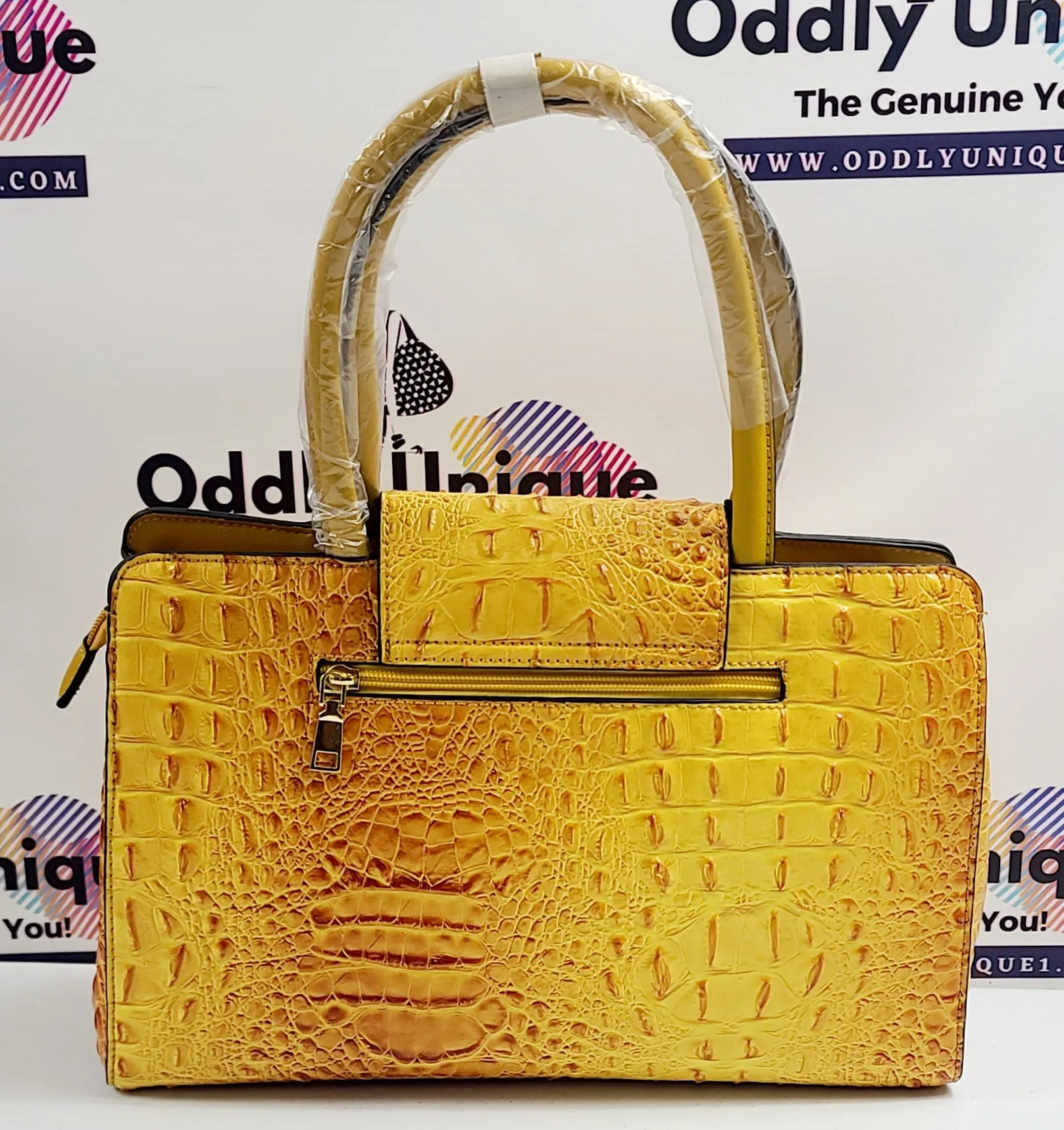 2in1 Croc Flap Satchel Wallet Sets