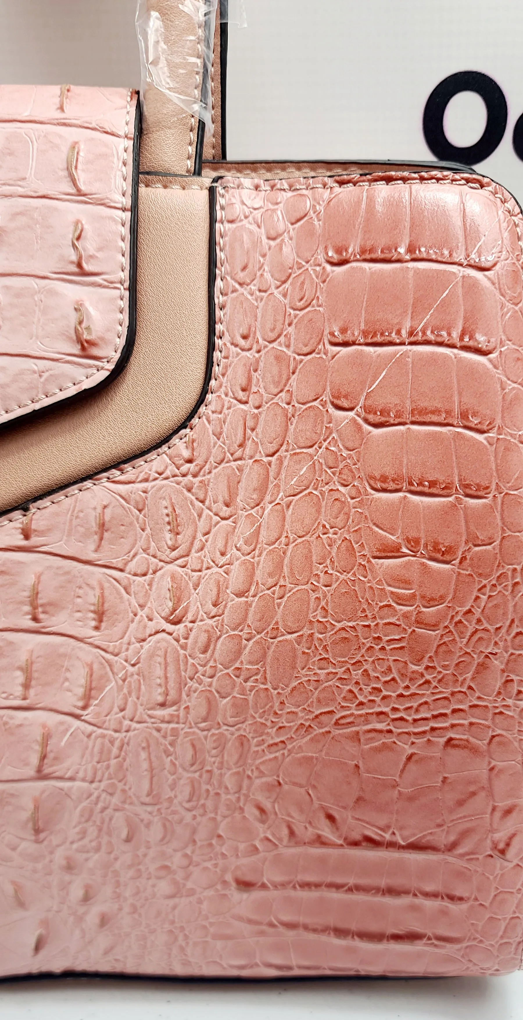 2in1 Croc Flap Satchel Wallet Sets