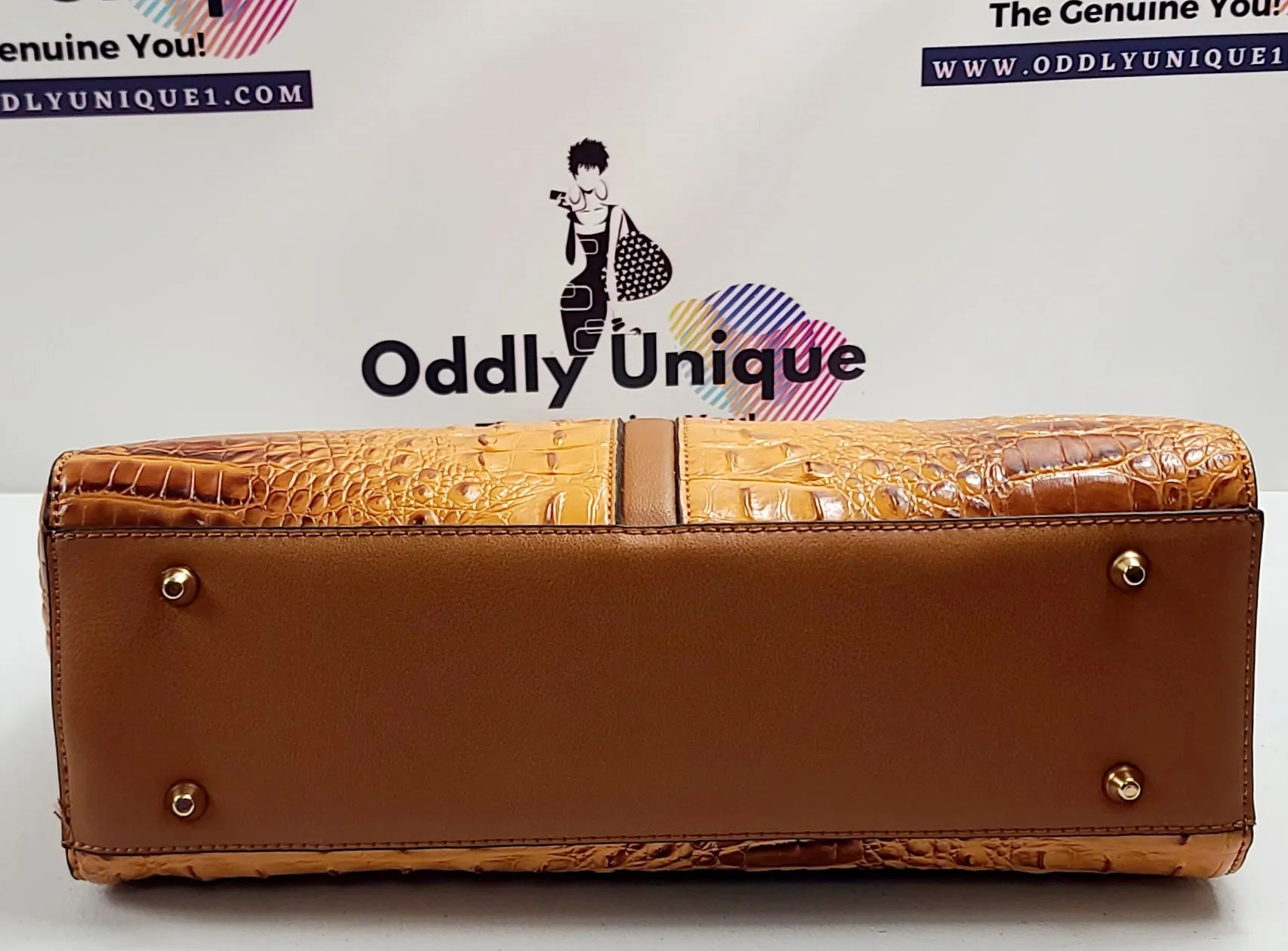 2in1 Croc Flap Satchel Wallet Sets