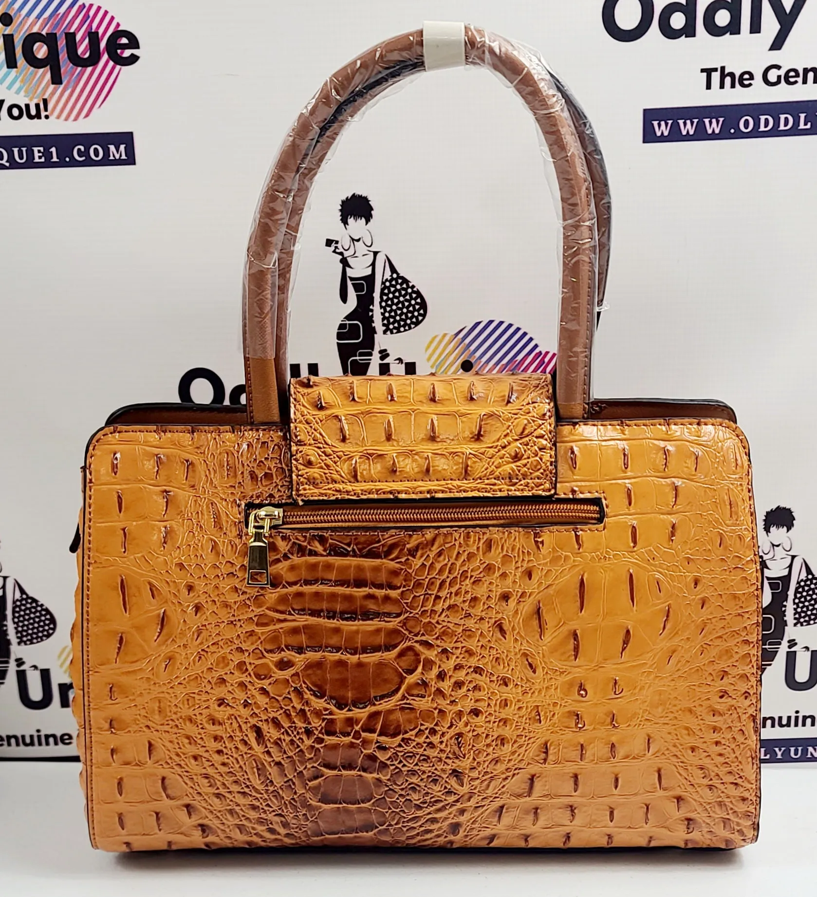 2in1 Croc Flap Satchel Wallet Sets