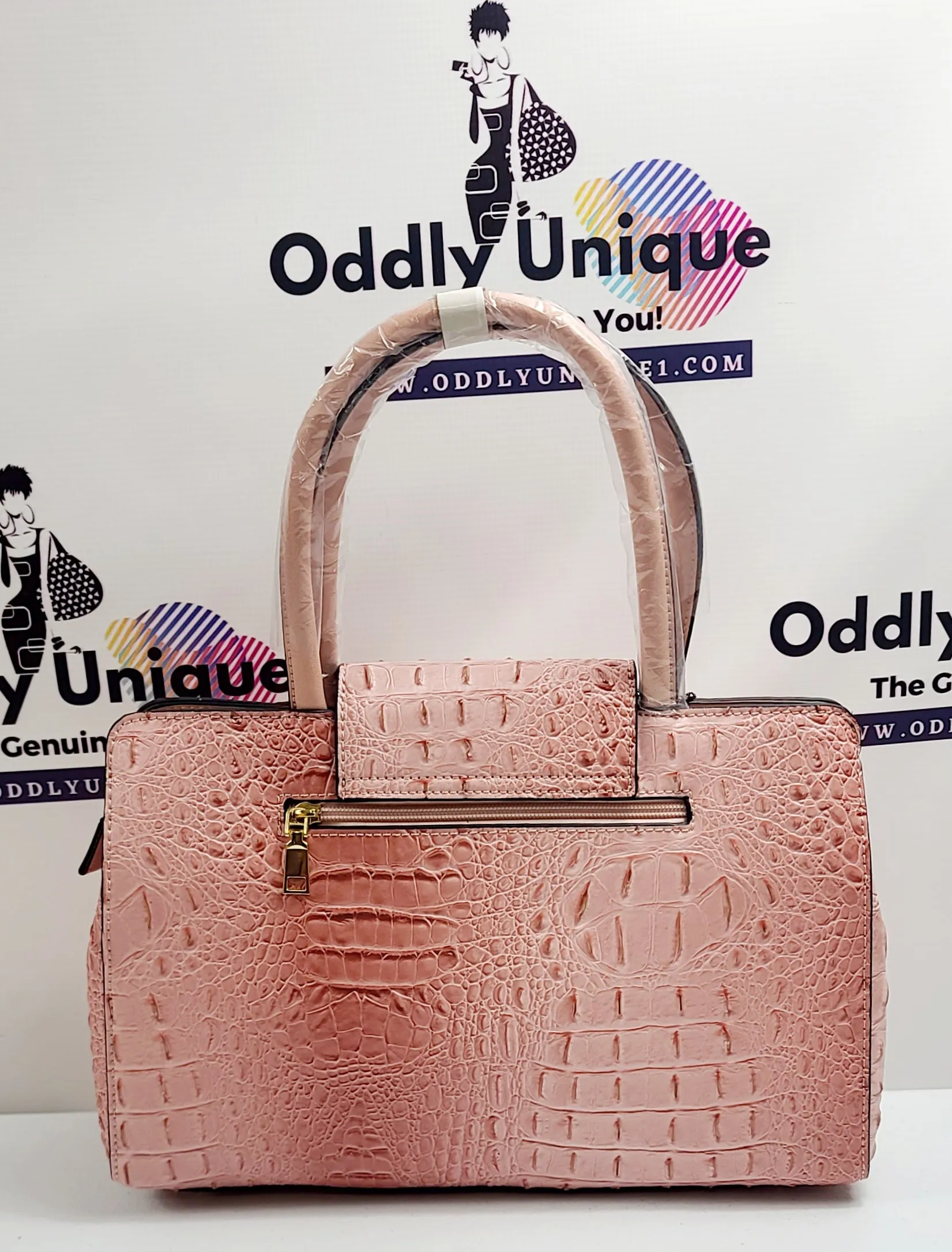 2in1 Croc Flap Satchel Wallet Sets