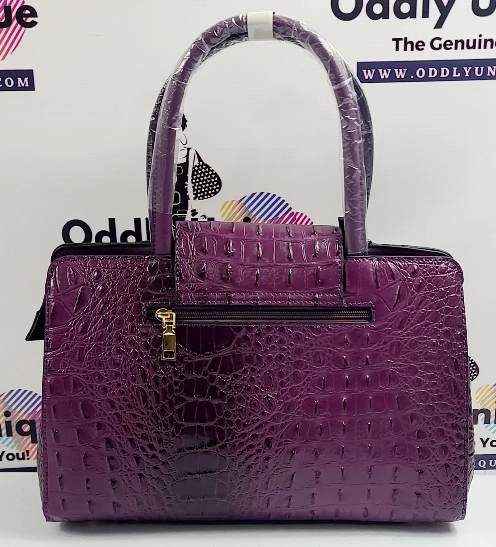 2in1 Croc Flap Satchel Wallet Sets