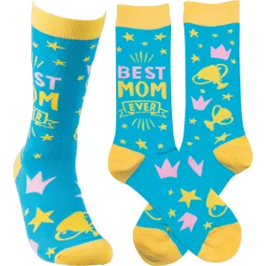 Best Mom Ever Crew Socks