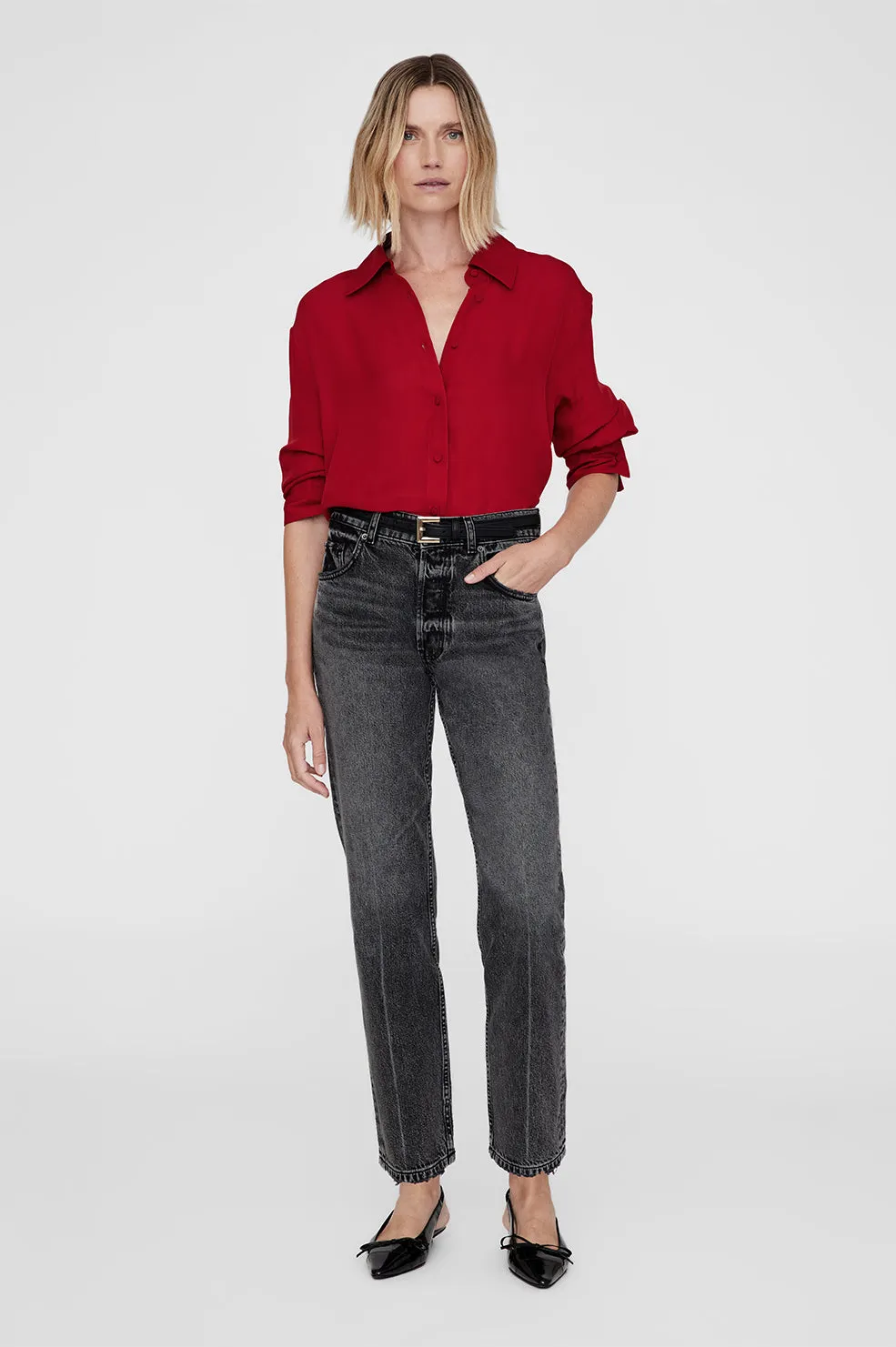 Bridget Shirt - Scarlet Red