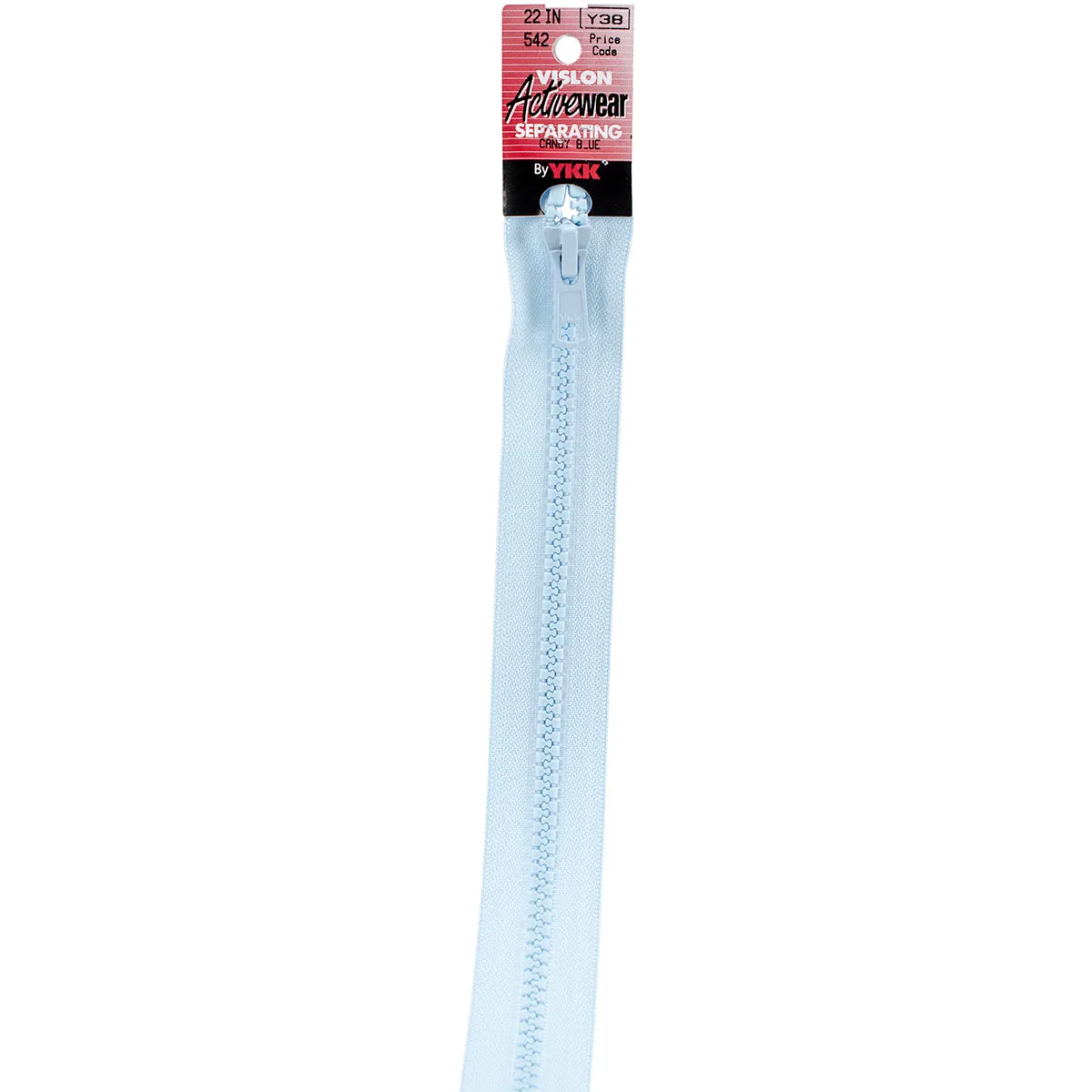 Candy Blue-Zipper 22" Vislon