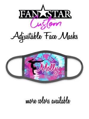 Custom Gymnast Mask - Tie Dye - Gymnastics Mask - Choose Your Colors/Image