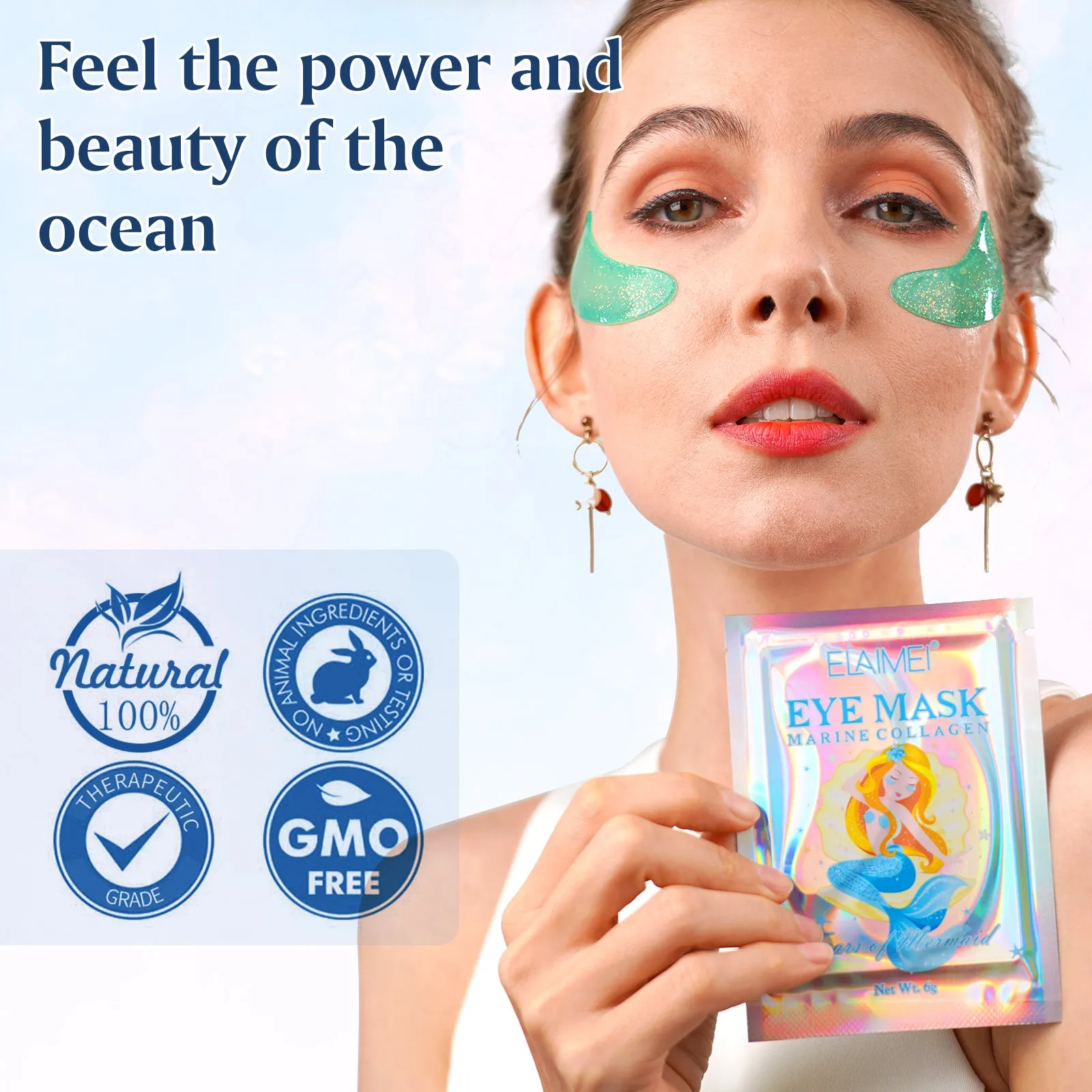 Elaimei Natural Marine Collagen Anti Aging Eye Masks