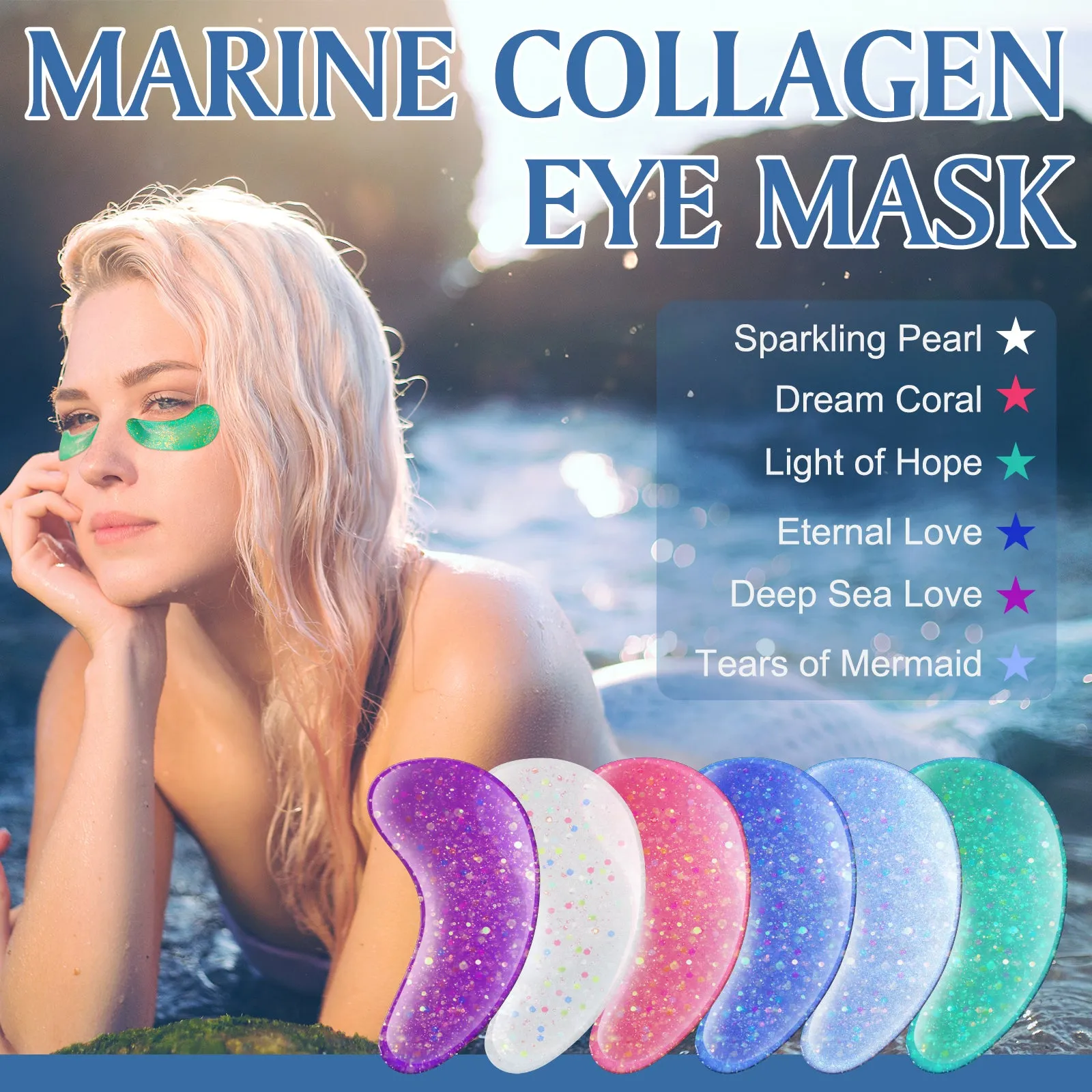 Elaimei Natural Marine Collagen Anti Aging Eye Masks