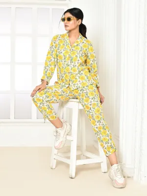 Elaura Handprinted Cotton Co-Ord Sets Women