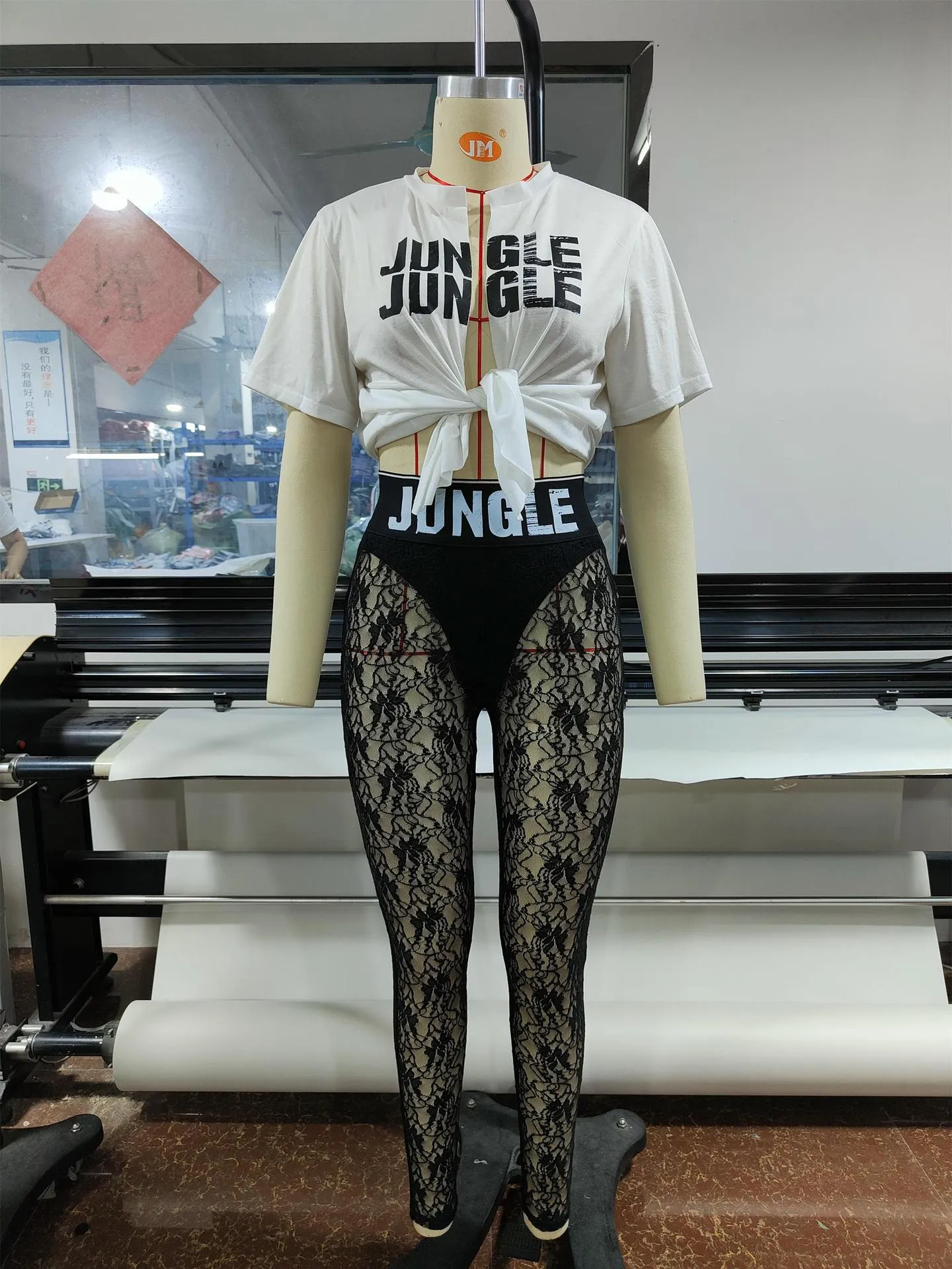 Jungle 2 Piece Leggings Bodycon Set