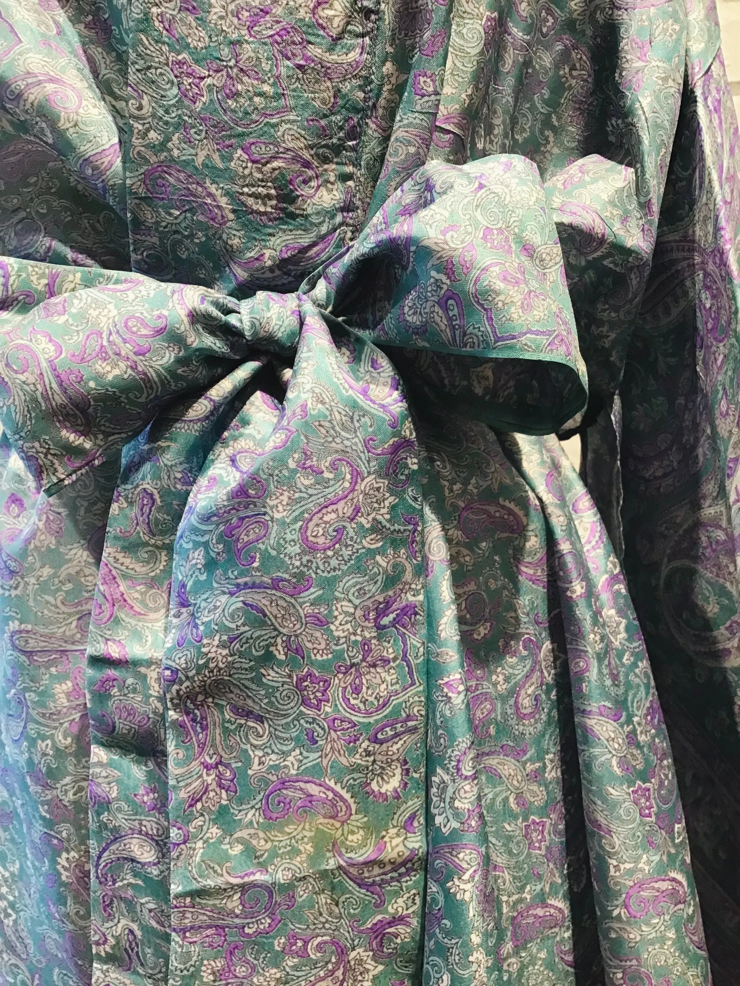 Kalamkari Kiss Silk Kimono