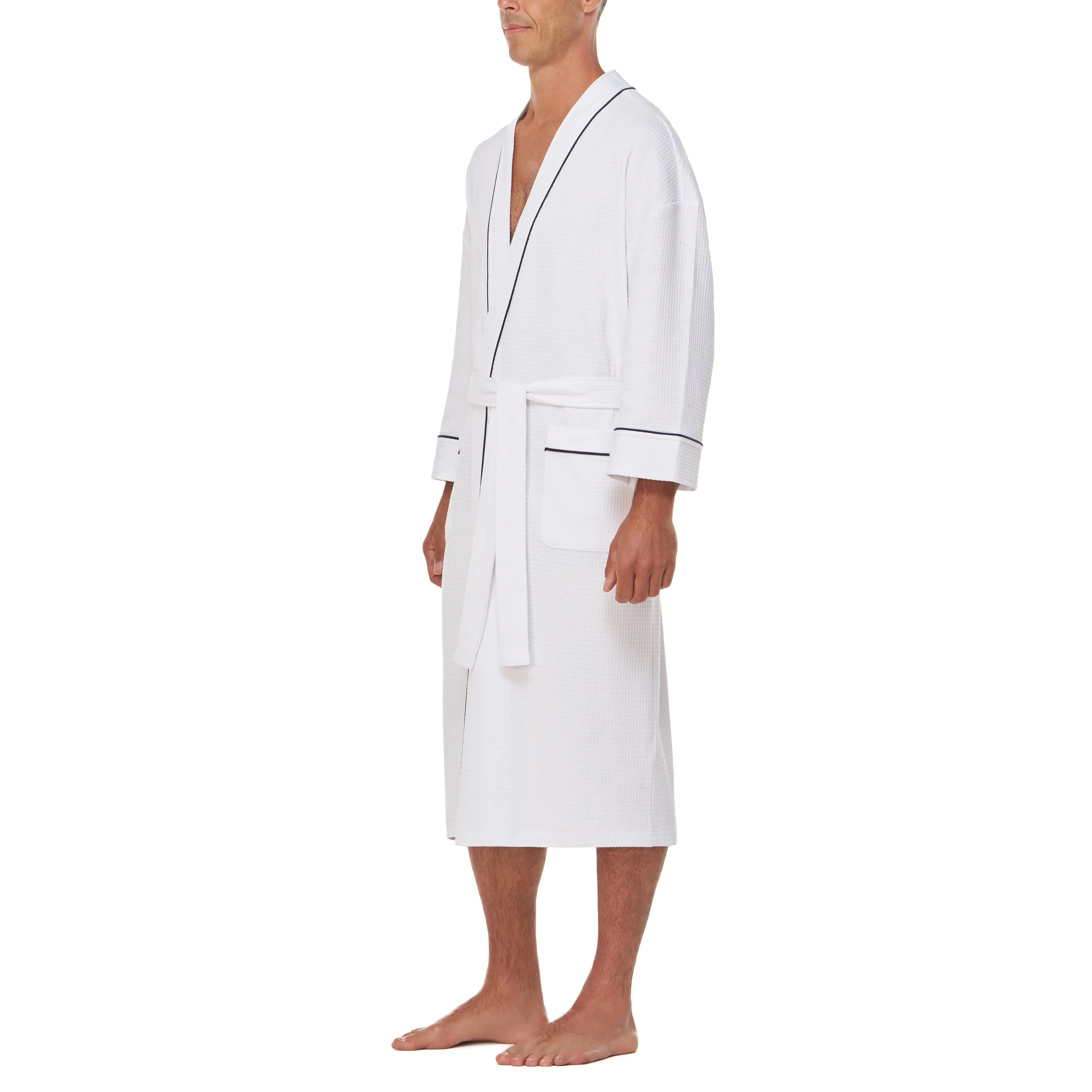 Knit Waffle Kimono Robe