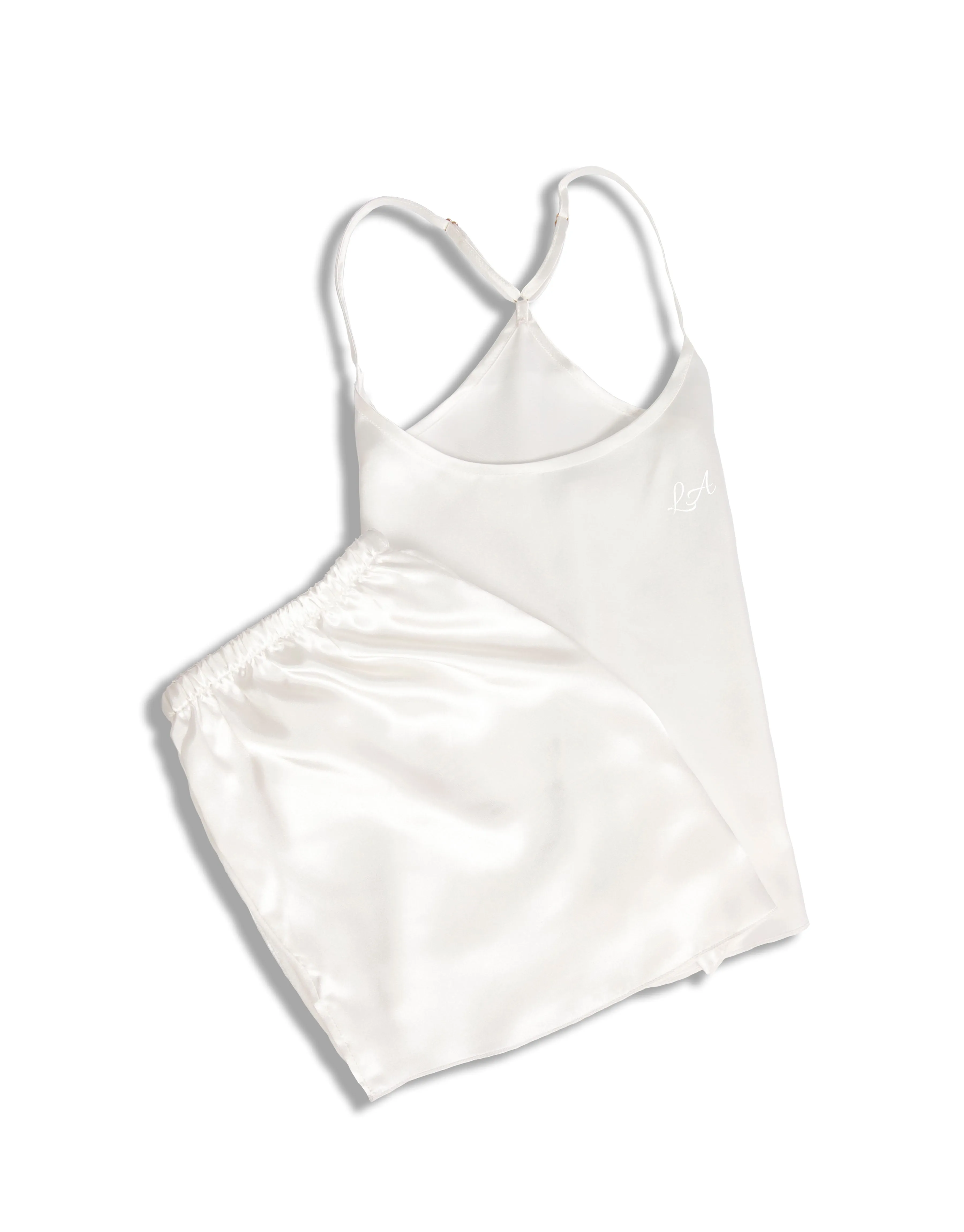 Luxe Silky Camisole Set - Black