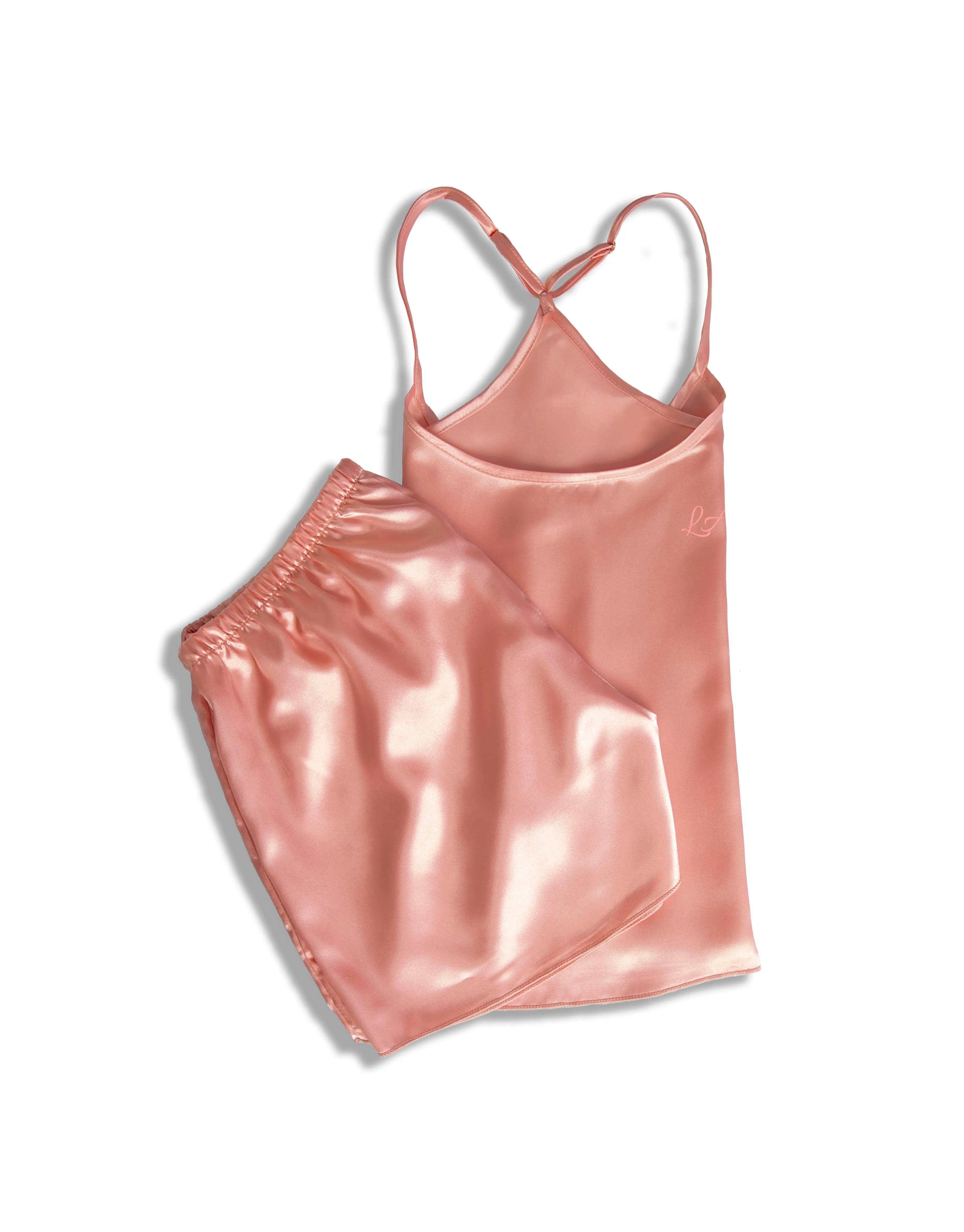 Luxe Silky Camisole Set - Black