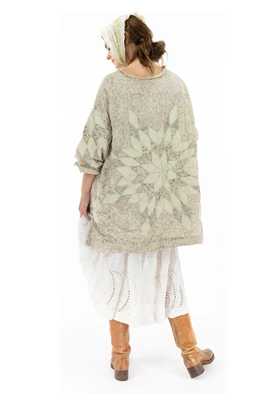 QUILTED OVERSIZED FRANCIS TOP - TOP 984