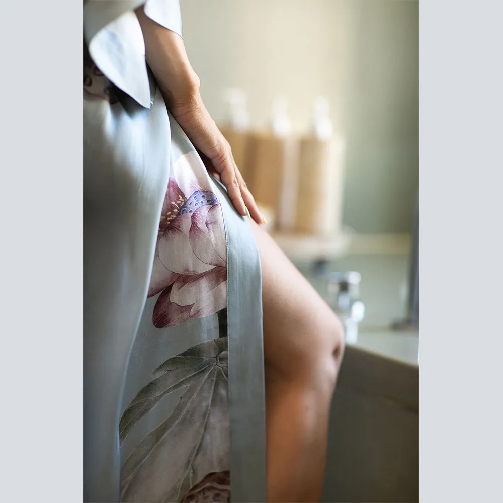Silk Kuren Long Kimono Robe