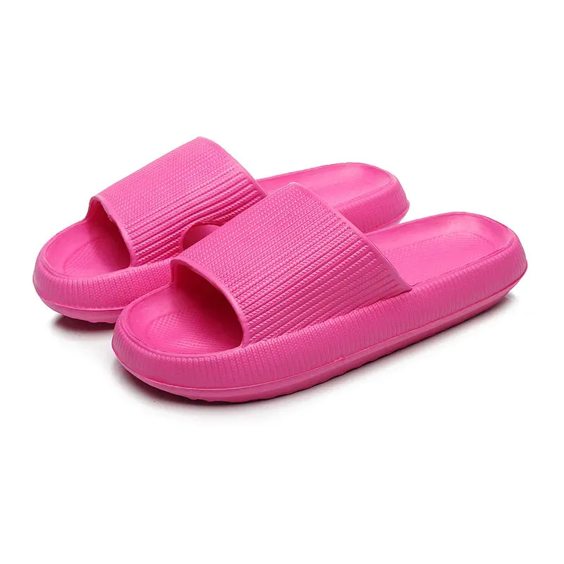 Women Cloud Slippers Beach Eva Soft Sole Slide Sandals Leisure Men Ladies Indoor Bathroom Anti-slip Shoes