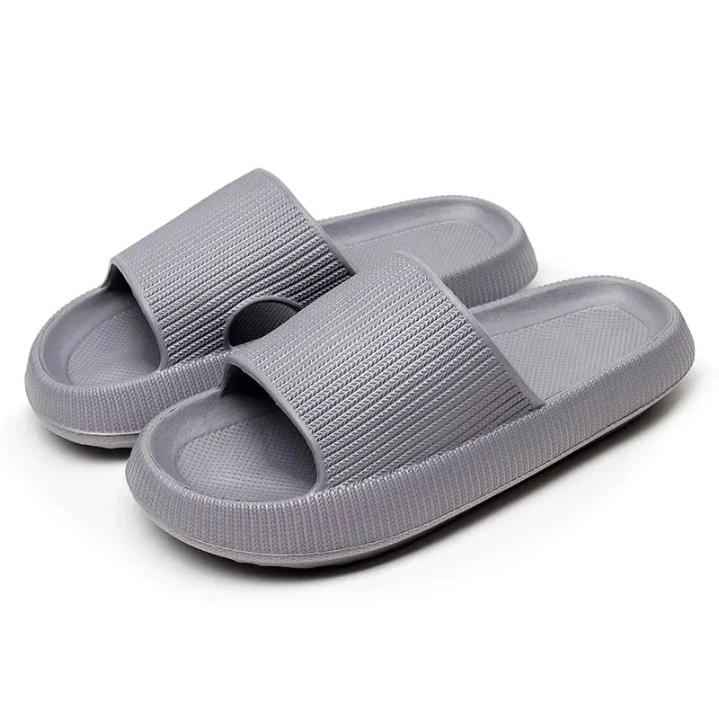 Women Cloud Slippers Beach Eva Soft Sole Slide Sandals Leisure Men Ladies Indoor Bathroom Anti-slip Shoes