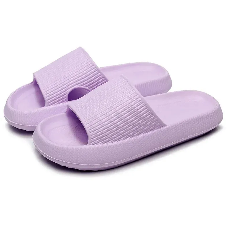Women Cloud Slippers Beach Eva Soft Sole Slide Sandals Leisure Men Ladies Indoor Bathroom Anti-slip Shoes